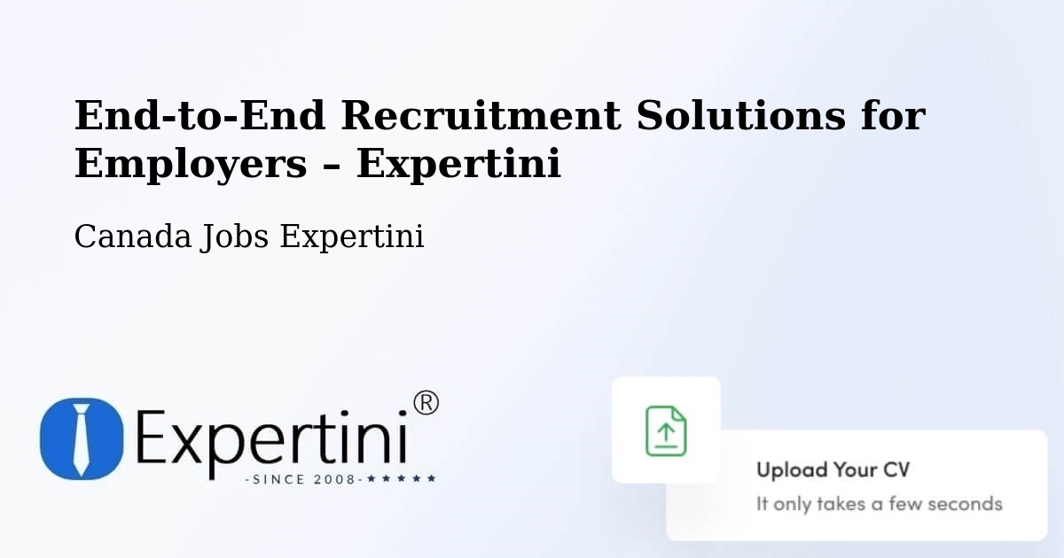 Recruitment Solutions for Employers – Jarvis - Jarvis, Canada Jobs Expertini